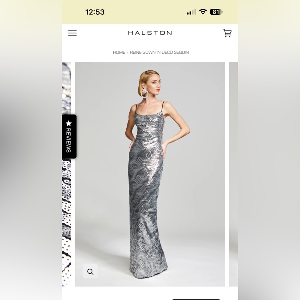 Halston Sequin Gown